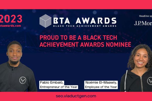Viaduct Generation team faces industry leaders in true David vs Goliath fashion at the Black Tech Achievement Awards 